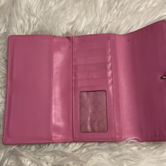 COACH Purple Leather Wallet used in good condition size in pictures - Picture 10 of 16
